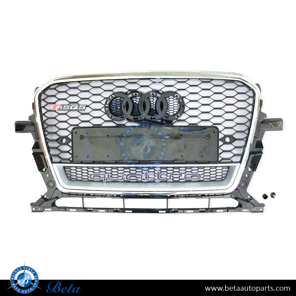 Grille RSQ5 Look Black and Chrome color for Audi Q5 2013-2017 models, Part Number 8R0853651R Grille RSQ5 Look Black and Chrome color for Audi Q5 2013-2017 models, Part Number 8R0853651R